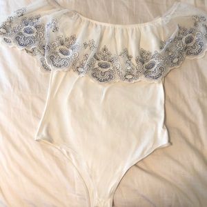 Off the shoulder bodysuit!